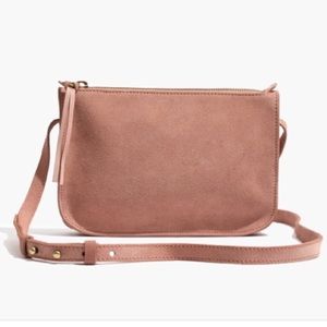 Madewell the Simple Crossbody Bag in suede